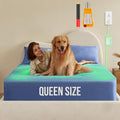Grounding Sheets, 10% Silver Infused Bed Sheets Grounding Bed Sheets, 90% Organic Cotton Grounded 400 Threads Bedding, Deep Pocket Sheets with Grounding Tester - [Queen - 60"x 80"x 15",Deep Blue]