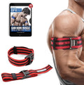 Occlusion Bands (PRO X) – 2 Pack, 2 Inch Wide, Blood Flow Restriction Band Set for Arms w/ Pull to Tighten, Quick-Release Buckle & Training eBook