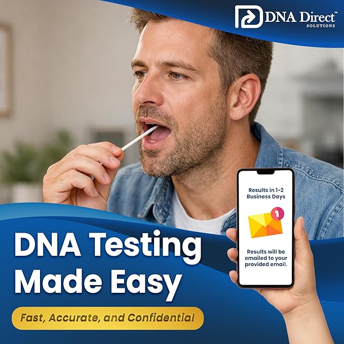 DNA Direct - Reliable At-Home Paternity Test for Child and Father, Fast and Dependable Paternity Test Results in 1-2 Days, All Lab Fees and FedEx 2Day Return Included