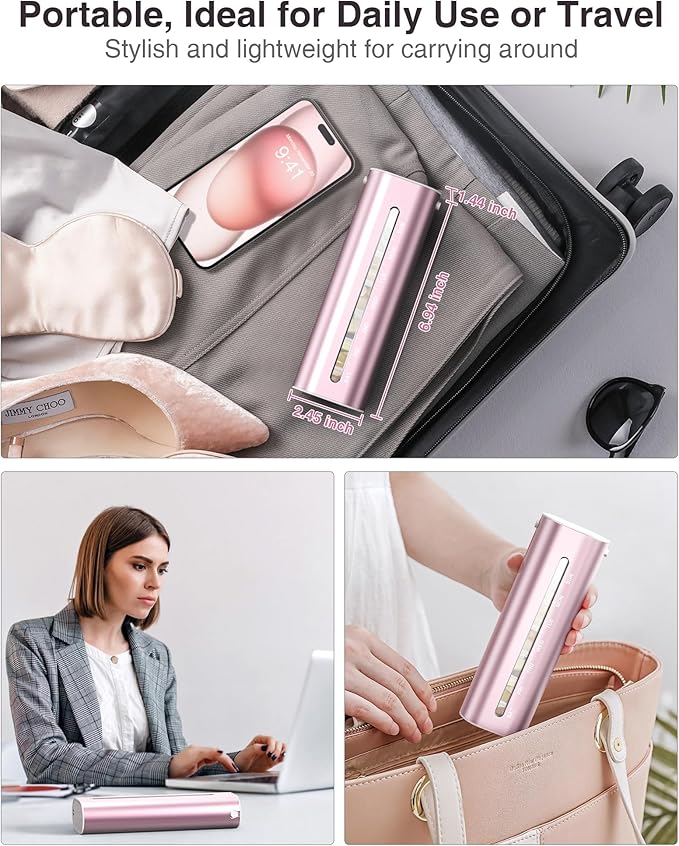 Zannaki Aluminum 7 Day Weekly Pill Organizer, Portable Travel Pill Case with Three Layer Seal, Large Capacity Cute Daily Pill Box, Pill Holder Container for Vitamins, Pills, Supplements and Medication