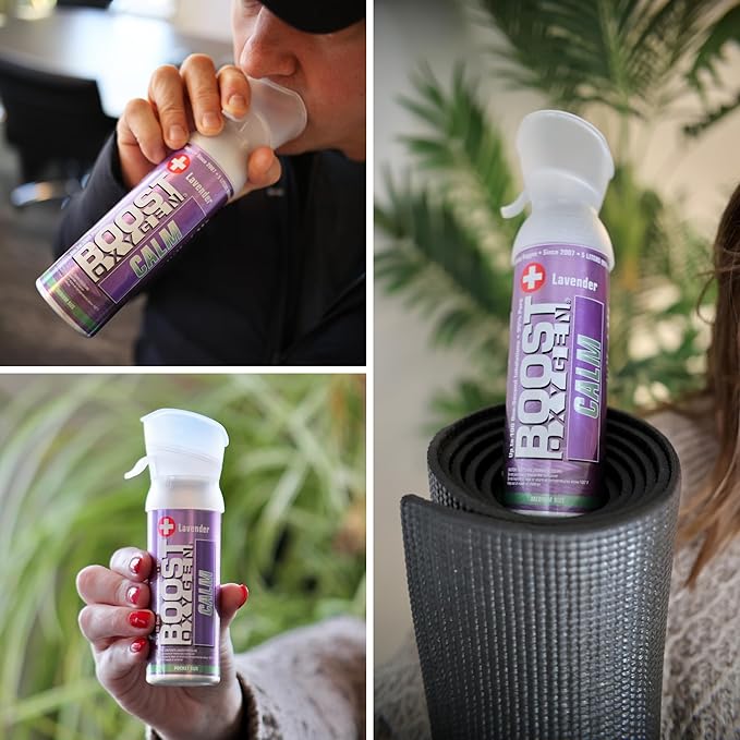 Boost Oxygen Calm Lavender Collection | Large 10L, Medium 5L & Pocket Size 3L (3 Pack)