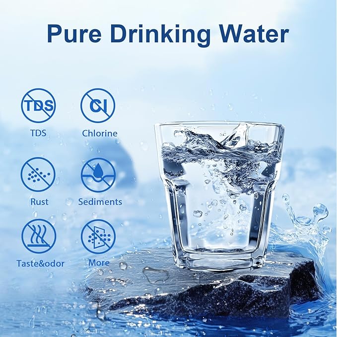 Upgraded 5-Stage Water Filter Replacement for Zero Pitcher & Dispenser, Reduces Lead, Chromium, PFOA & PFOS, Compatible with ZR-001, ZR-004, ZR-017, 2-Pack