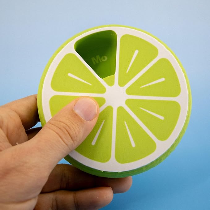 Pill Organizer 7 Day Large Citrus Box – Weekly Pill Organizer for Vitamins & Medicine, Cool Travel Pill Case, Portable 7-Day Pill Box (Green)