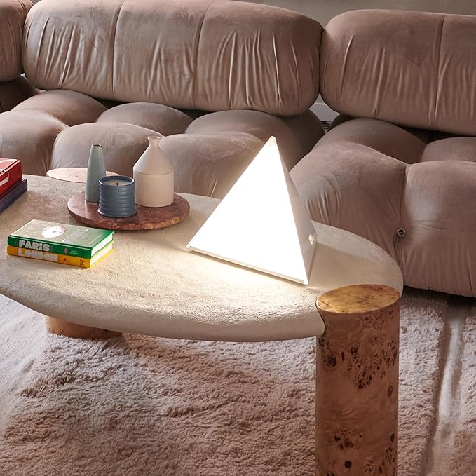Northern Light Technologies Luxor Mini - 10000 Lux Light Therapy Lamp - Full Spectrum Pyramid LED Lightbox Therapy Light for Natural Mood and Energy Enhancement, Sunlight Desk Lamp, White