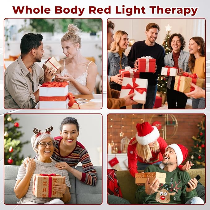 Red Light Therapy for Body, 76.8"x39.4" Large Size Red Light Therapy Mat Dual Wavelength 660nm & 850nm Fully Red Light Blanket with Remote Timer, Gifts for Men Women Elderly Lover Friends Family