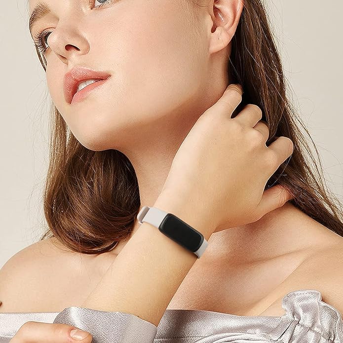 6-Pack Bands for Fitbit Inspire 3 Bands for Women Men, Soft Silicone Adjustable Wristband Replacement Straps Compatible with Fitbit Inspire 3 Fitness Tracker