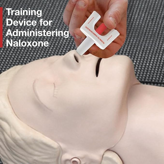 Training Device for Naloxone Nasal Spray | for Use in First Aid Training for Opioid Overdose | Reusable | Includes Two Nasal Spray Training Devices & Instructions (Pack of 2) | Contains NO Medication
