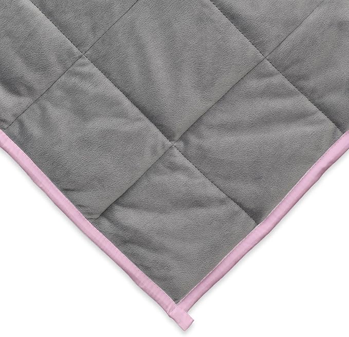 Ella Jayne - Luxury Collection Reversible Weighted Blanket, Weighted Blankets for Adults, Heavy Blanket, Weighted Blankets Queen Size, King Size, Weighted Blanket Twin, Pink - 20lb