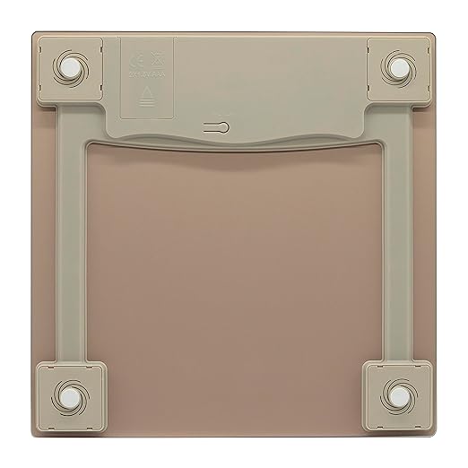 Taylor Digital Scale for Body Weight, 400 LB Capacity, Durable Glass Platform 11.8 x 11.8 Inches, Easy Read 3.2 x 1.5 In Display, Offering Daily Use in Homes for Enhance Performance, Champagne