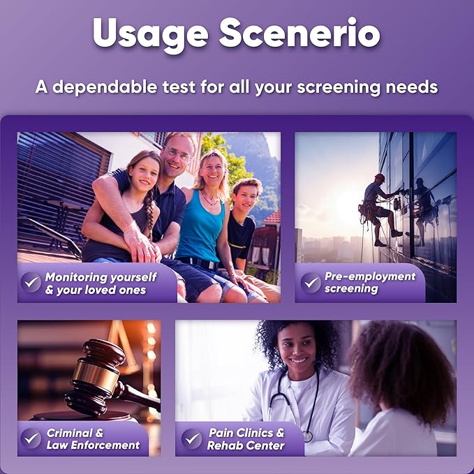 Prime Screen Multi-Panel Urine Test - Testing for THC, Nicotine (COT), Alcohol Test (EtG) -[5 Pack]