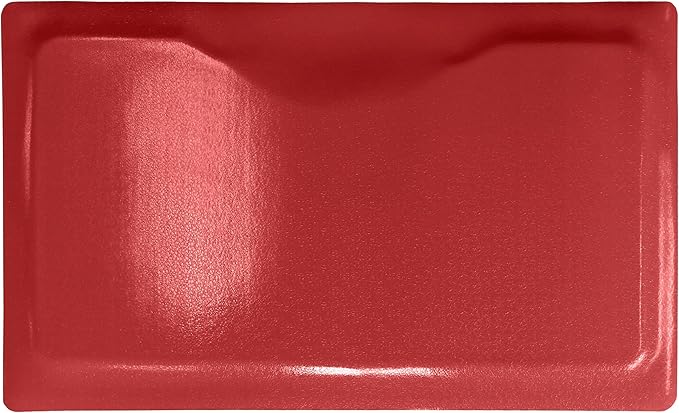 Rhino Mats, Rhino Hide Salon Mat, Non-Slip Standing Cushioned Comfort Anti-Fatigue Mat for Salon, Barbershop, or Spa (Red, Rectangle 3' x 3.5' x 1/2")