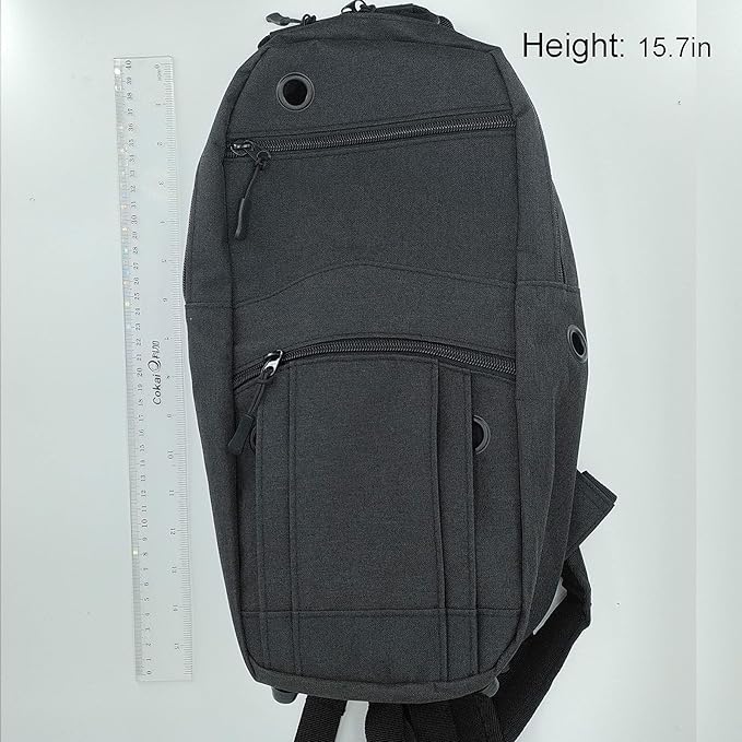 Oxygen Tank Backpack O2 Cylinder Carrying Holder Bag Fit Size M4/A, M6/B, M9/C, M2, ML6 -black (not for the D Oxygen Tank)