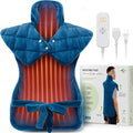 Weighted Electric Heating Pad for Neck Shoulders Back - Large Heat Pad with 6 Heat Settings & 4 Timers, Auto-Off, Machine Washable, Pain Relief Pad - Christmas Gifts for Women Men Mom Dad