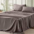 Bedsure King Size Sheets Set - 4 Pieces Soft King Sheets - Breathable & Cooling - Hotel Luxury - Easy Care Polyester Microfiber Bedding for Women, Men, Taupe