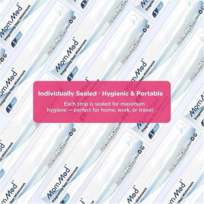 MomMed Pregnancy Test, 5 HCG Home Pregnancy Midstream Test, Accurately Detect Early Pregnancy, High Sensitivity Result for Women Home Testing