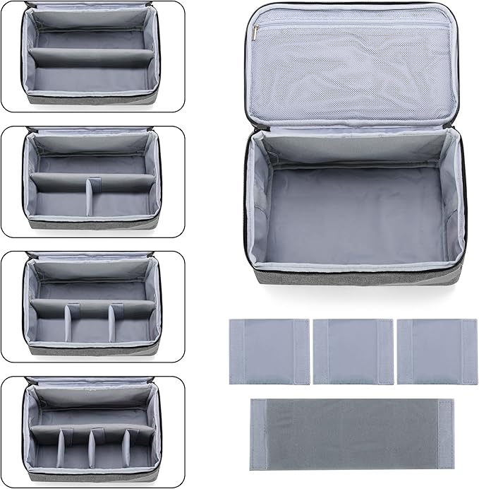 Trunab Medicine Storage and Organizer Bag Empty, Pill Bottle Organizer with Portable Small Pouch, Home First Aid Box for Emergency Medication, Supplements or Medical Kits (Bag Only)(Patent Design)