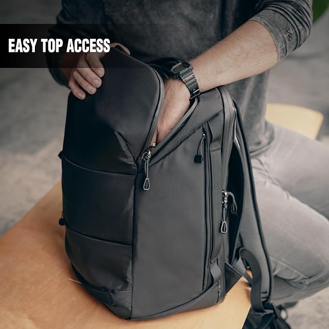Large Faraday Backpack | Signal-Blocking, Anti-Tracking, Premium Cordura, Water-Resistant, Laptops, 35L Bag, Data Security for Phones, Laptops, Tablets, Passports, and more, Carry-On Luggage