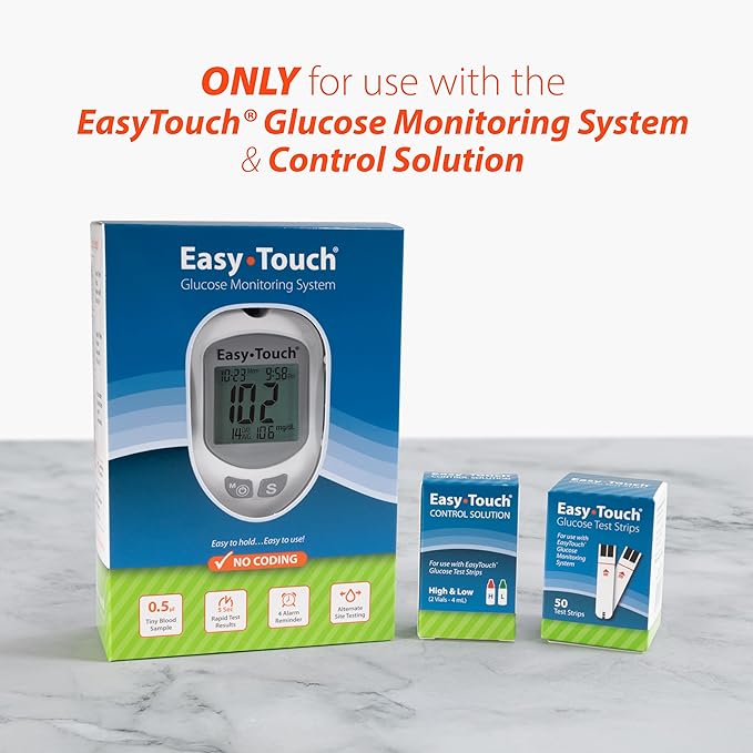 Easy Touch Glucose Test Strips (50ct)