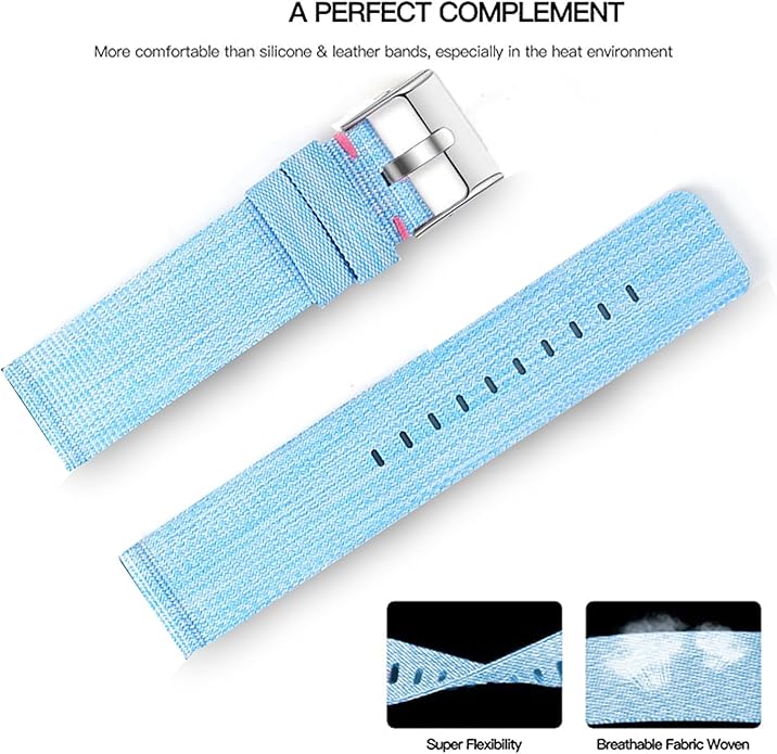 Lamshaw Compatible with Shock Clock Max Band, Breathable Nylon Woven Fabric Replacement Accessory Strap Compatible for Pavlok Shock Clock 3, Max
