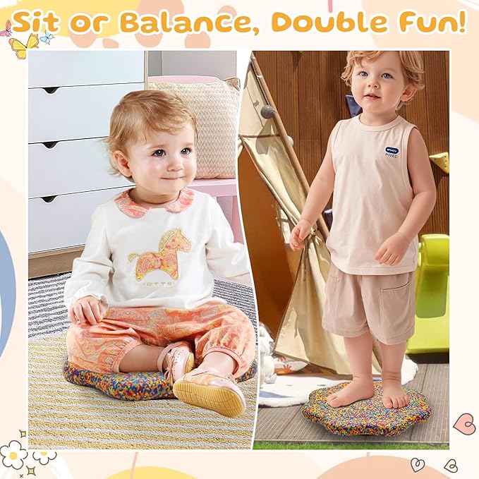 EPP Balance Board Kids for Stepping Stones for Kids - Foam Toddler Balance Board for Sensory Training Indoor Outdoor for Boys Girls