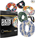 Skin Grip Dexcom G6 Adhesive Patches with Cutout, Waterproof & Sweatproof Overpatch, Lasts 10-14 Days, Continuous Glucose Monitor Patch, CGM Sensor Cover – 10 Pack, Floral
