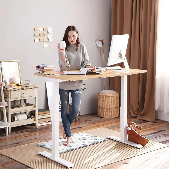 Farmhouse Kitchen Mat Rooster Rugs for Kitchen Floor Anti Fatigue Mat for Standing Desk Office Kitchen Floor Mats Non Slip Waterproof 17.3 x 29 x 0.47 inch