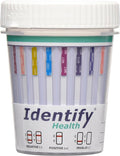 Identify Health Drug Screen Test - 25 Pack - 9 Panel CLIA Waived Instant Urine Drug Test Cup for AMP,BAR,BUP,BZO,COC,MET,MTD,OPI/MOP,OXY