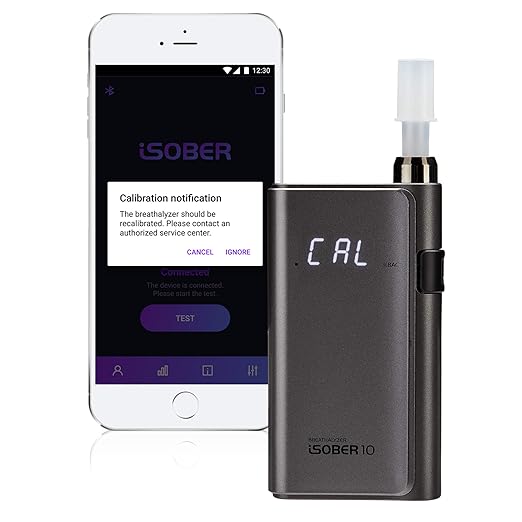 10 Breathalyzer | DOT, NHTSA Compliant Alcohol Tester | Suracell FuelCell Sensor Technology | The Sensor Status Check System Installed