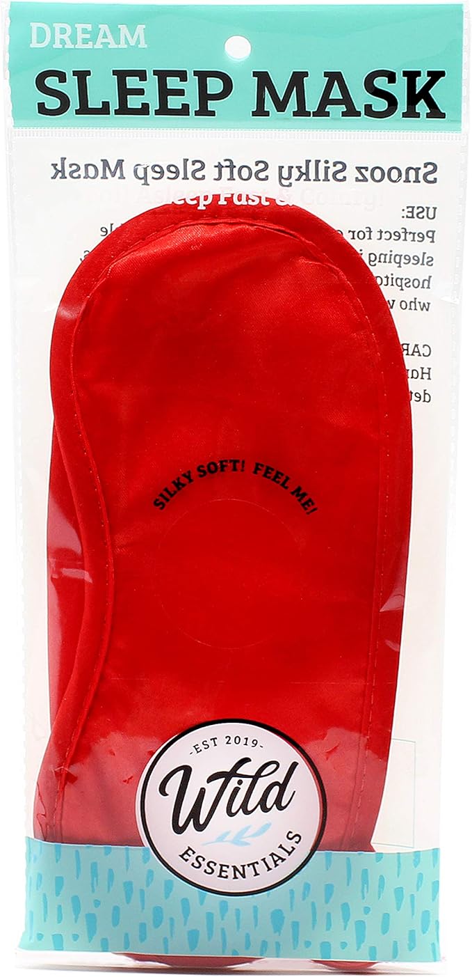 Wild Essentials Snooz Silky Soft Sleep Mask - Ruby Red