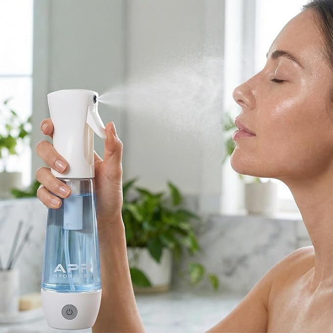 Nano Mist Spray Bottle for Face & Hair – Hydrogen Water Facial Mister, Portable Hydrating Skin Care Tool for Glowing Skin