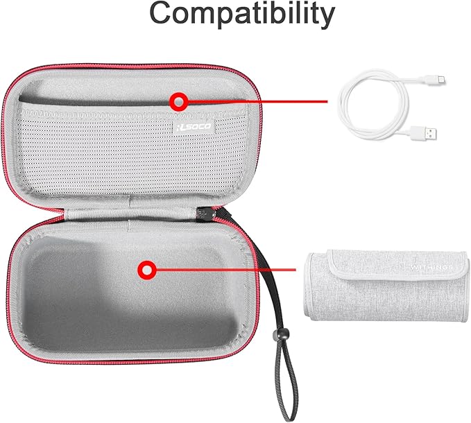 RLSOCO Hard Case for Withings BPM Connect: Wi-Fi Smart Blood Pressure Monitor | Compact Design with YKK Zipper & Scratch Protection (Case Only)