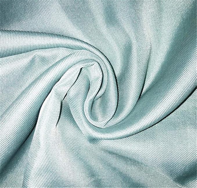 Faraday Protection and LF Shielding Fabric-Silver/RPET Woven Blended Fabric EMI RFID Shielding 39"x59" inch Soft and Washable