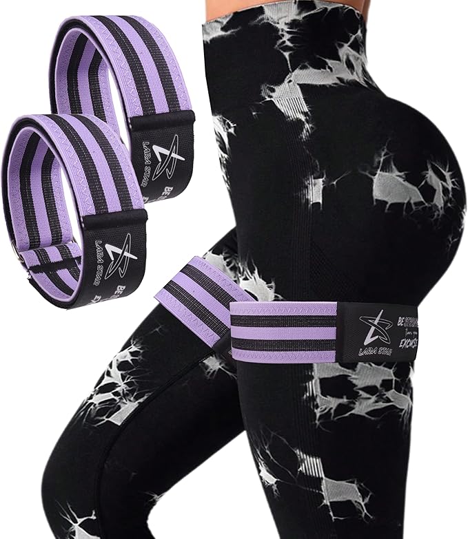 BFR Occlusion Bands for Women Glutes,Blood Flow Restriction Bands for Legs, Butt & Hip Building, Workouts, Best Fabric Resistance Bands for Squat Butt & Thigh