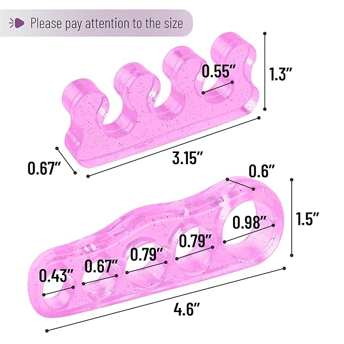 Dr. JK- ToePal Gel Toe Separator, 2 Pairs, Toe Spacers, Bunion Corrector