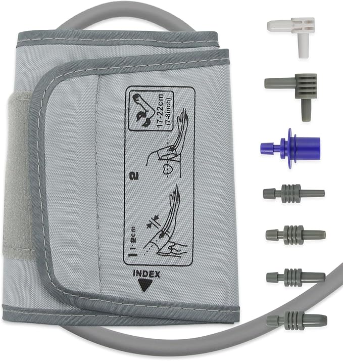 Y003C1 Small Blood Pressure Cuff for 7 to 9 Inch Arm Circumference, Adjustable Pediatric Child Blood Pressure Cuff for Home Use, with Connectors Compatible with Most Monitors