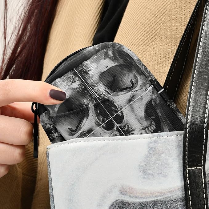 Weekly Pill Organizer Case Cool Skeleton Travel Portable Pill Bag for Medicine Vitamin Large Capacity Zipper Medicine Organizer