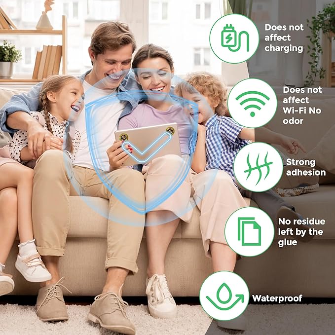 6 Pieces Emf Stickers，Phone Protection Blocker for Smart Phones、5G Tablets Laptops、WiFi 、TV Electronic Devices