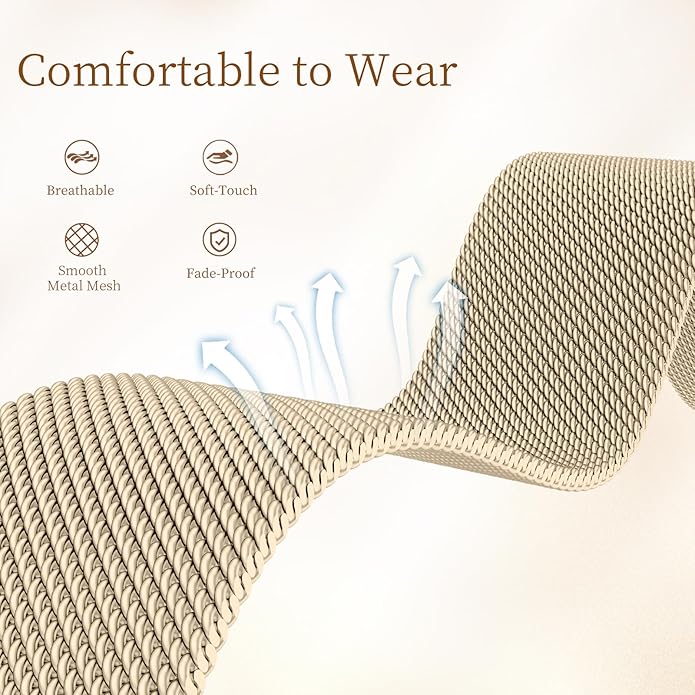 JKD X-Shape Metal Band Compatible with Fitbit Charge 6/ Charge 5 Bands for Women Men, Soft Stainless Steel Mesh Loop Strap Bracelet Wrist Band Replacement for Fitbit Charge 5/ Charge 6 Fitness Tracker