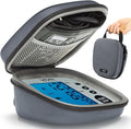 Vive Precision Blood Pressure Monitor Case - Hard Carrying Medical Travel Storage Bag - Universally Compatible Portable BPM Cuff, Health Accessories Pouch Replacement with Carrying Strap - Shockproof