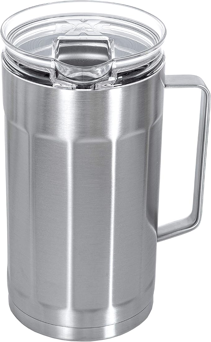 XPAC 84-Ounce (2.5L) Sweat-Free Beverage/Water Pitcher with Lid, Stainless Steel, Vacuum Insulated, Keeps Drinks Cold For Hours