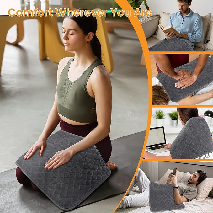 Heating Pad for Back Pain - 32"x17" XXXL Electric Heating Pad for Neck Shoulder Legs Knee Feet & Period Cramps, Auto Shut Off, 6 Heat Settings, Machine Washable, Moist Heat Options, Gift for Women Men