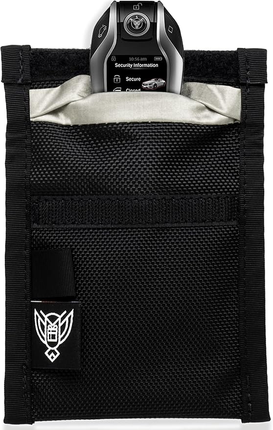 Xtreme Sight Line ~ Xecutive Faraday Bag for Keyfobs and Other Small Electronics (6" x 4") ~ Vehicle and Data Security ~ Tracking/Hacking Defense