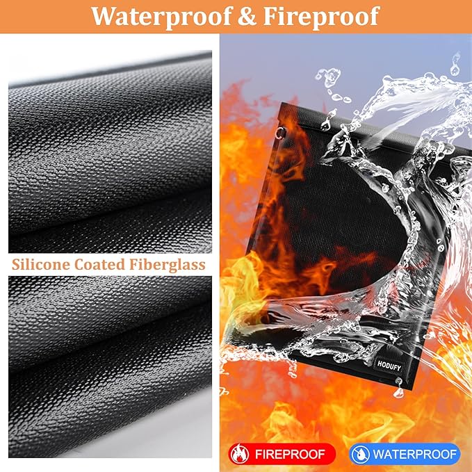 4 Pack Faraday Bags for Laptops & Tablet & Radio & Car Keys, Faraday Cage, Faraday Key Fob Protector, Waterproof & Fireproof RFID Bag, EMP Bags for Electronics