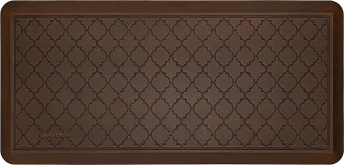 Tempur-Pedic Ultra Comfort Anti-Fatigue Lattice Copper 1' 8" x 3' 6" Kitchen Floor Mat Cushioned Ergonomic Standing Desk Mat Waterproof Non-Skid Foam