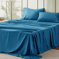Bedsure Full Size Bed Sheets - 4 Pieces Soft Full Sheet Set - Breathable & Cooling - Hotel Luxury - Easy Care Polyester Microfiber Bedding for Women, Men, Teal Blue