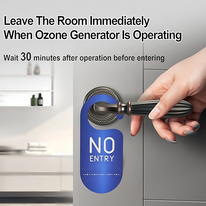 Ozone Generator & Ozone Odor Eliminator 60,000mg/h, Industrial & Home Ozone Machine with Temp/Humidity Display, Removing Odors for Rooms, Smoke, Cars, Pets, Basements, Farms(Green)