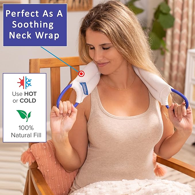 Bed Buddy Neck Warmer Microwave Heating Pad, Heated Neck Wrap - Heating Pad for Neck, Sore Muscles - Microwavable Neck Heating Pad, Heating Pad for Cramps, Heat Wrap (Pack of 2)