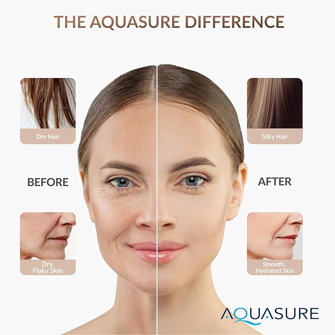 Aquasure 10,000 Gallons High Capacity Shower Filter For Healthier Hair, Skin & Nails | Improves Dry Itchy Skin, Reduce Dandruff, Eczema, Protect Colored Hair (Modern Chrome)