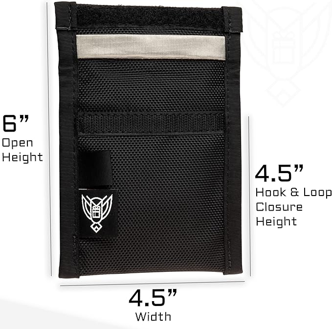 Xtreme Sight Line ~ Xecutive Faraday Bag for Keyfobs and Other Small Electronics (6" x 4") ~ Vehicle and Data Security ~ Tracking/Hacking Defense
