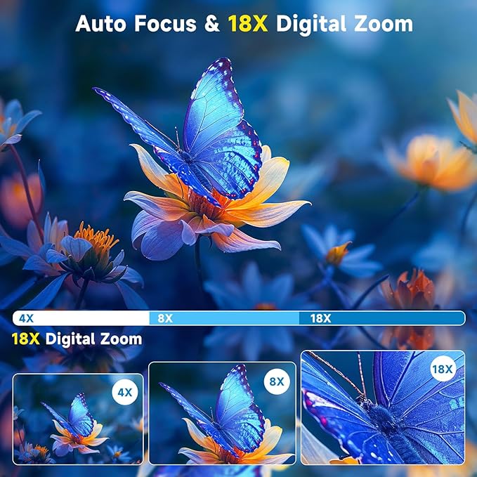 4K 64MP Digital Camera with 3" 180° Flip Screen, 2026 Latest Autofocus Vlogging Photography Camera for YouTube, 18X Digital Zoom Compact Travel Cameras with 64GB SD Card for Beginner (Black)